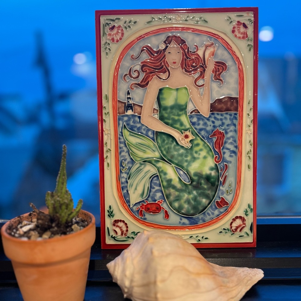 Mermaid tile art